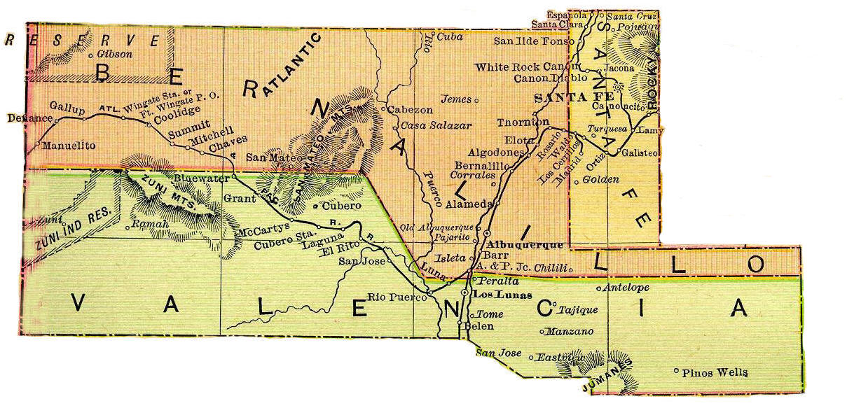 Bernalillo New Mexico 1895 Maps