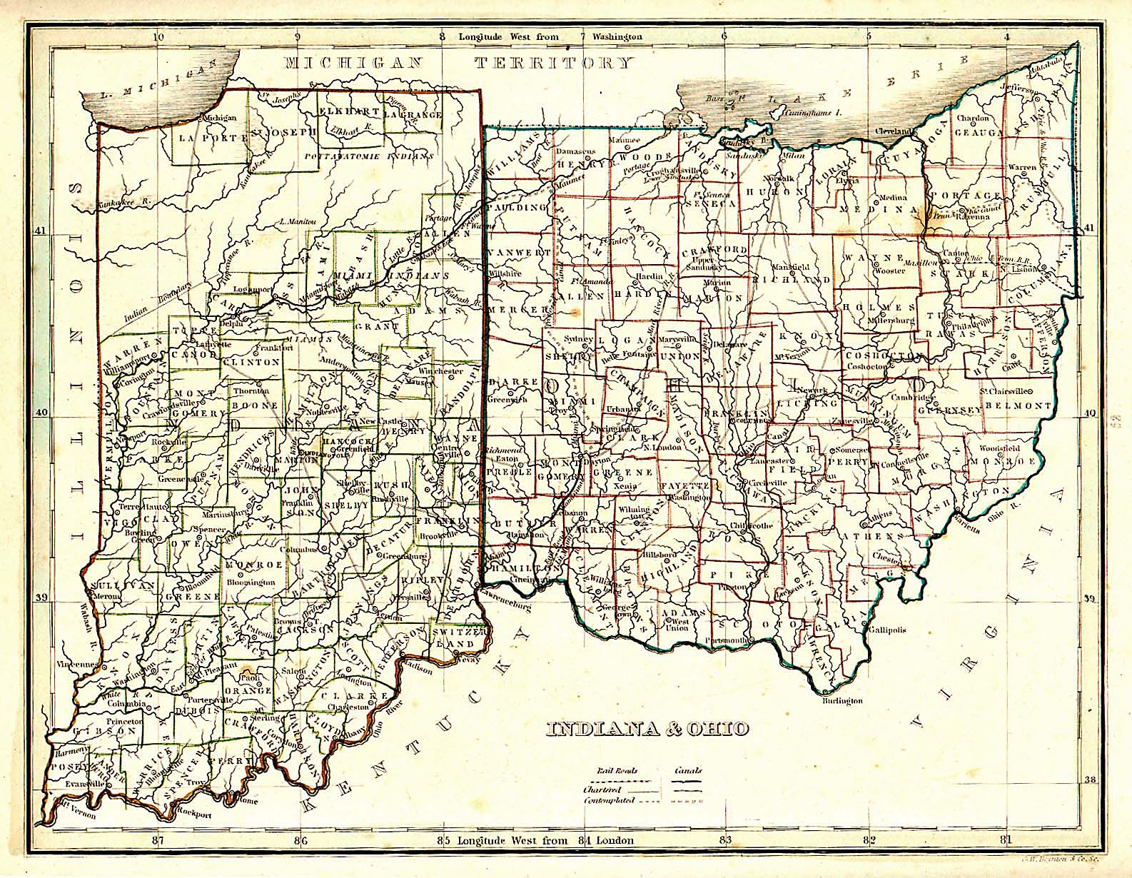 The Usgenweb Archives Digital Map Library Ohio State Maps