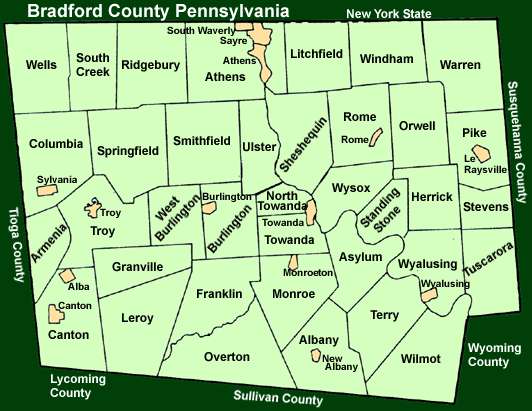 Bradford County Townships