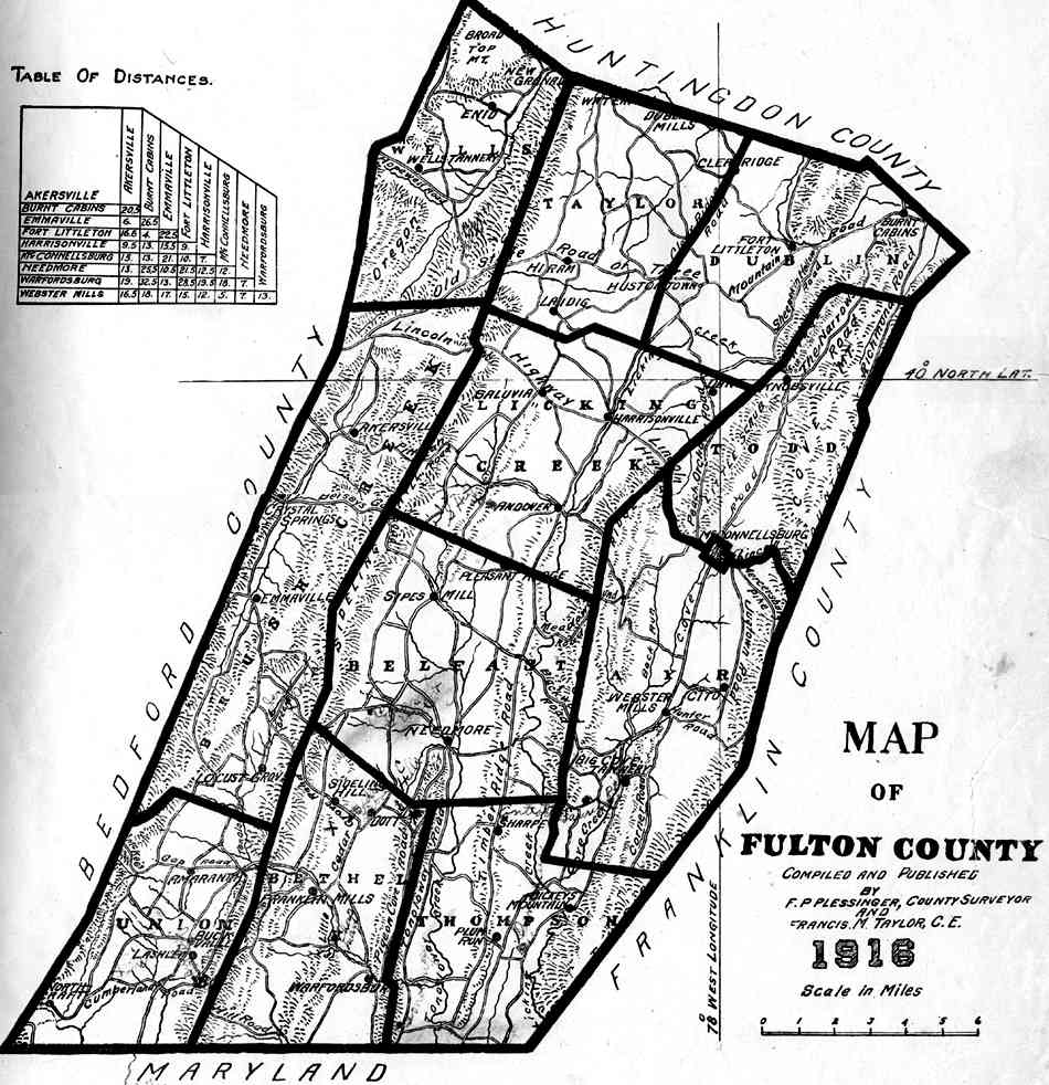 Fulton County Pennsylvania Atlas, 1916