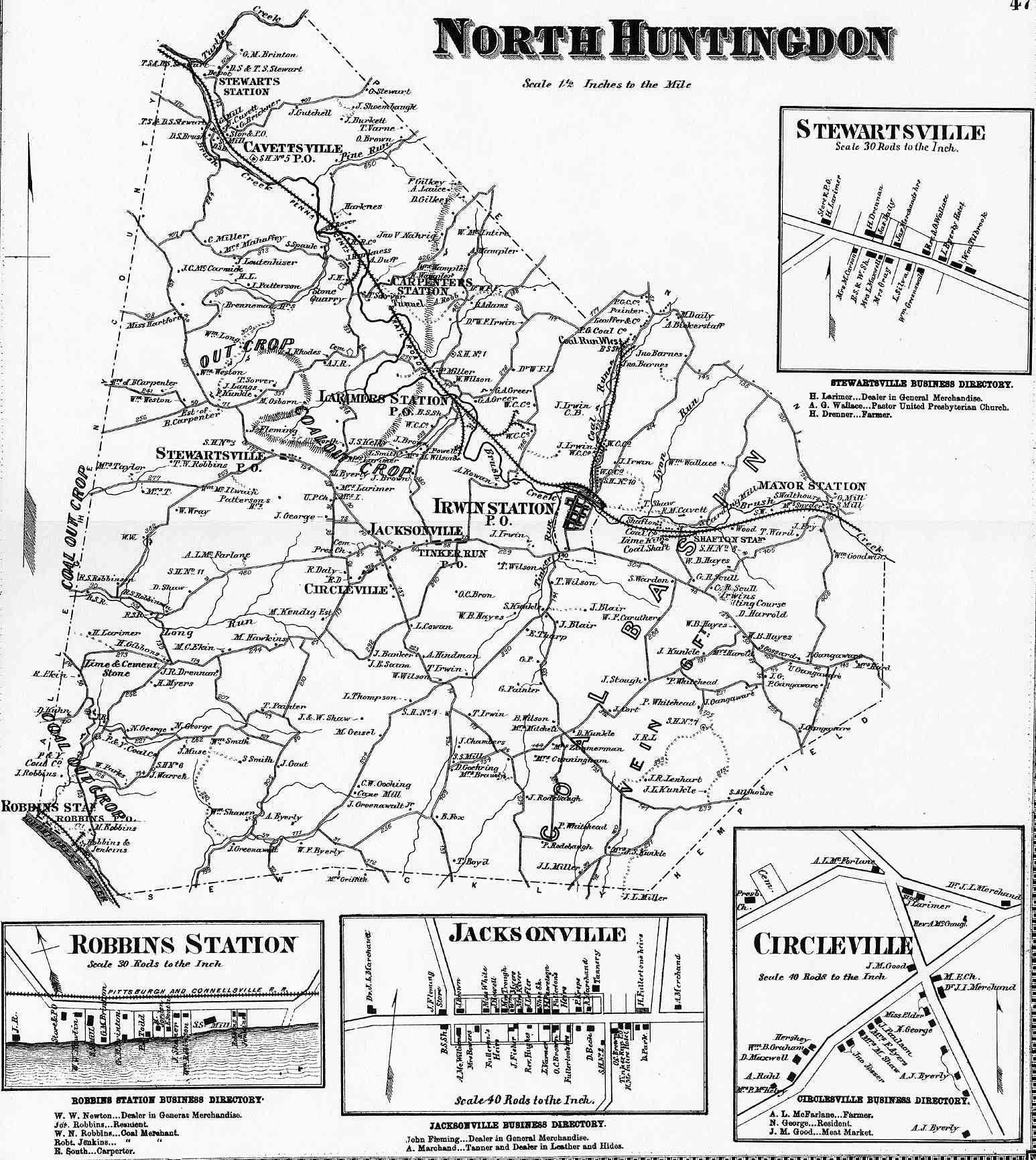 Westmoreland County Pennsylvania Atlas, 1867