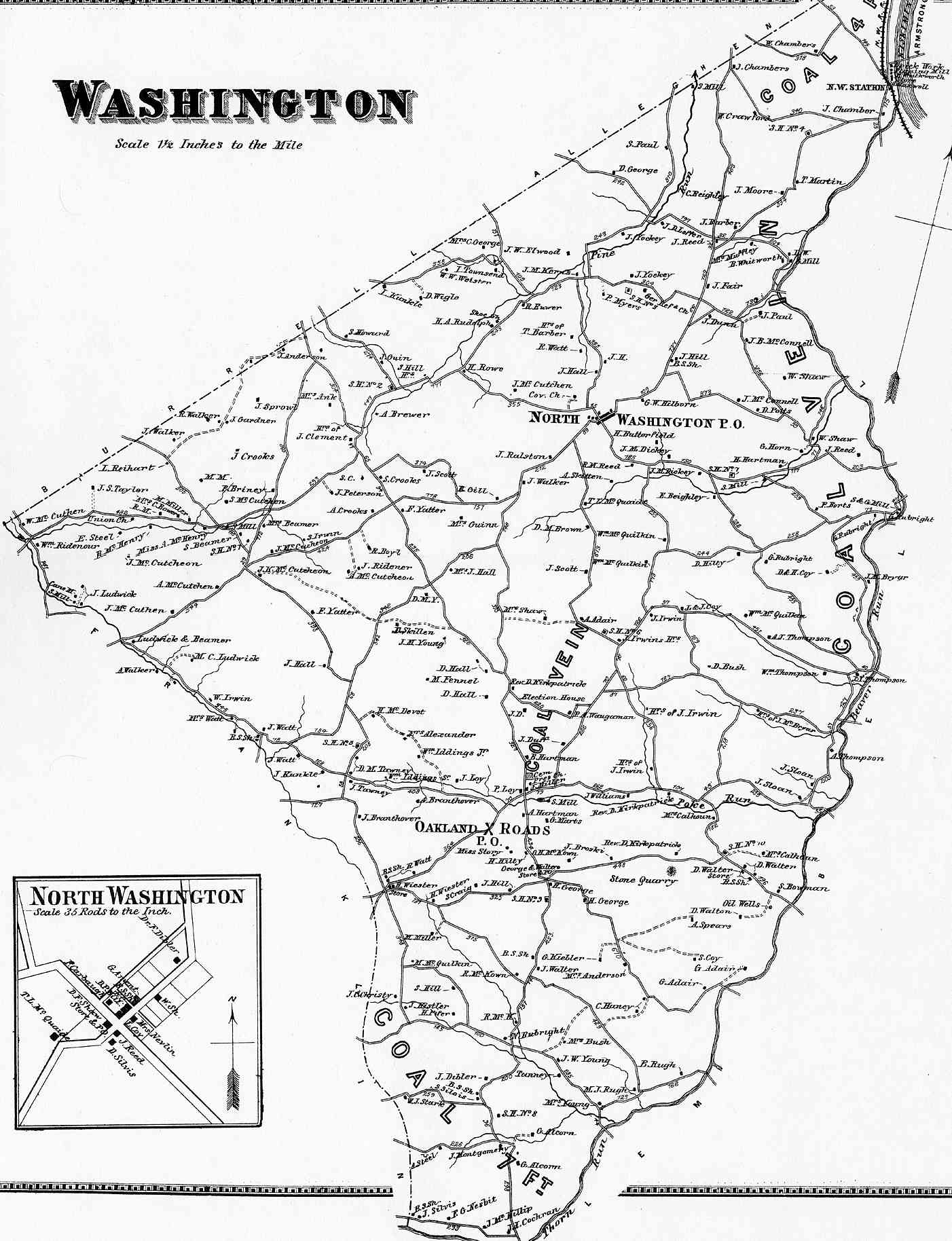 Westmoreland County Pennsylvania Atlas, 1867